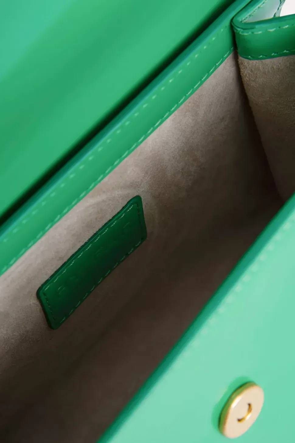 Fran Super Green Semi Patent Leather