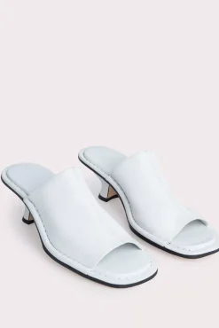 Frankie White Stretch Leather