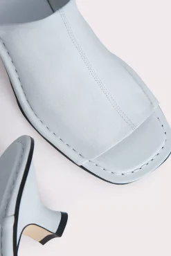 Frankie White Stretch Leather