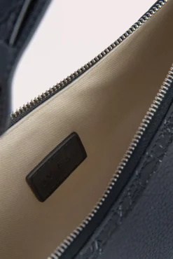 Gib Black Croco And Flat Grain Leather