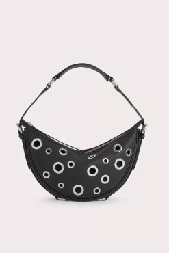 Gib Black Small Grain Calf Leather And Eyelets