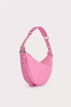 Gib Lipstick Circular Croco Embossed Leather