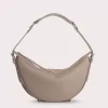 Gib Taupe Maxi Croco And Small Grain Calf Leather
