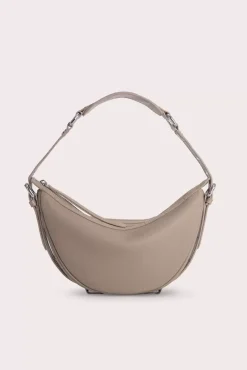 Gib Taupe Maxi Croco And Small Grain Calf Leather