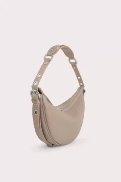 Gib Taupe Maxi Croco And Small Grain Calf Leather