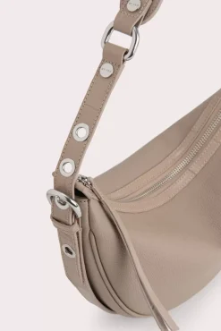Gib Taupe Maxi Croco And Small Grain Calf Leather