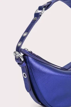 Gib Ultraviolet Metallic Grain Leather