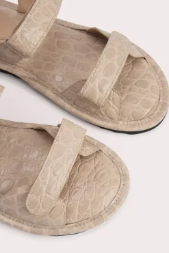 Gideon Kraft Circular Croco Embossed Leather