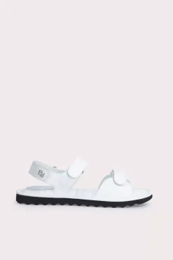 Gideon Optic White Circular Croco Embossed Leather