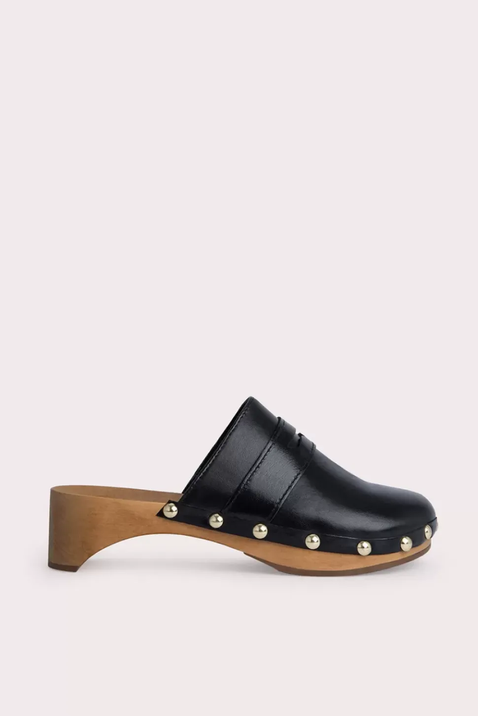 Hans Black Gloss Leather