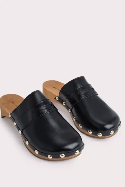 Hans Black Gloss Leather