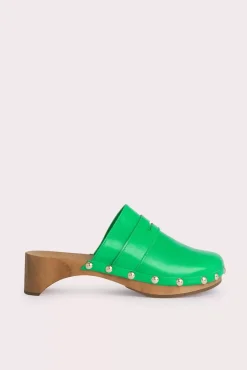 Hans Super Green Gloss Leather