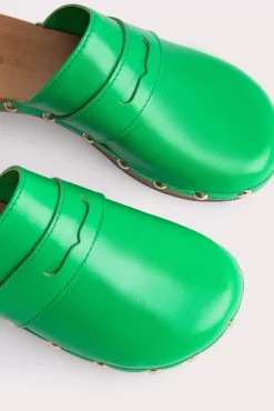 Hans Super Green Gloss Leather