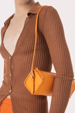 Karo Orange Flat Grain Leather