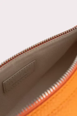 Karo Orange Flat Grain Leather
