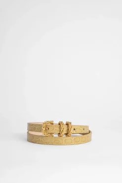 Kat Flax Circular Croco Embossed Leather