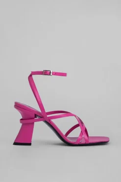 Kersti Hot Pink Grained Leather