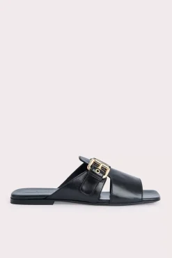 Lago Black Gloss Leather