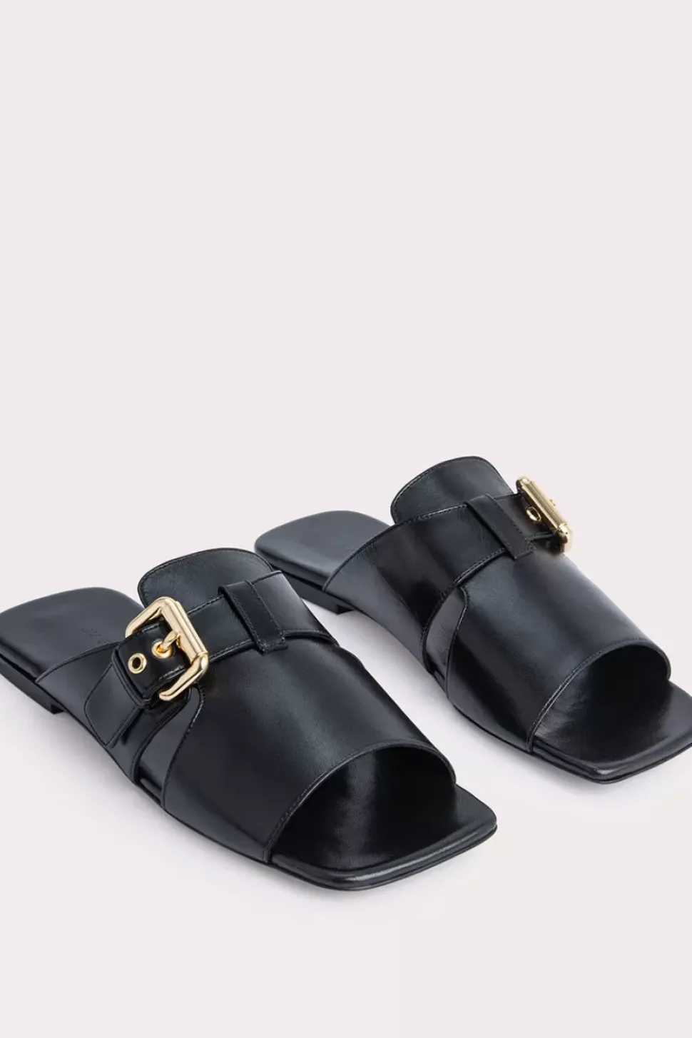Lago Black Gloss Leather