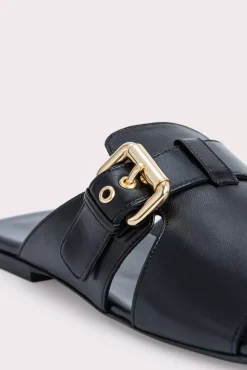 Lago Black Gloss Leather