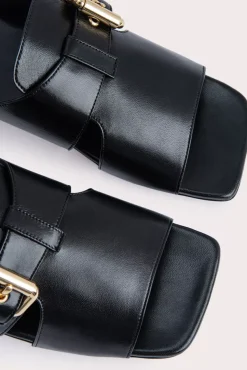 Lago Black Gloss Leather