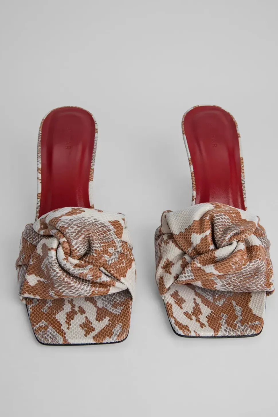 Lana Almond Snake Print Leather