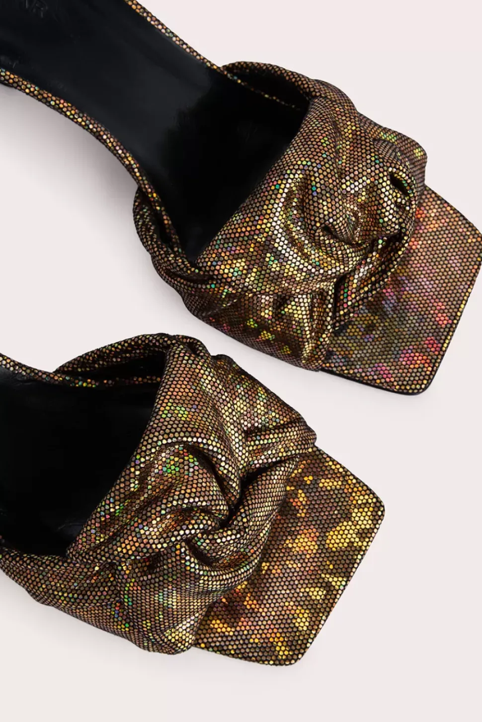 Lana Disco Bronze Hologram Leather