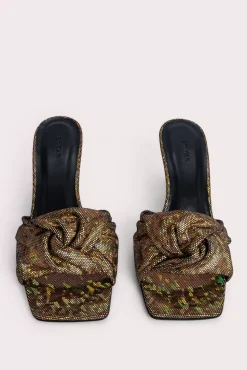 Lana Disco Bronze Hologram Leather