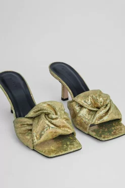 Lana Disco Green Hologram Leather