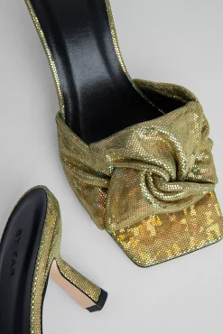 Lana Disco Green Hologram Leather