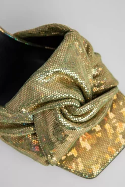 Lana Disco Green Hologram Leather