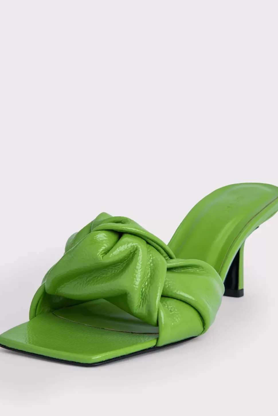 Lana Pistachio Gloss Grained Leather