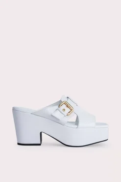 Lenka White Gloss Leather