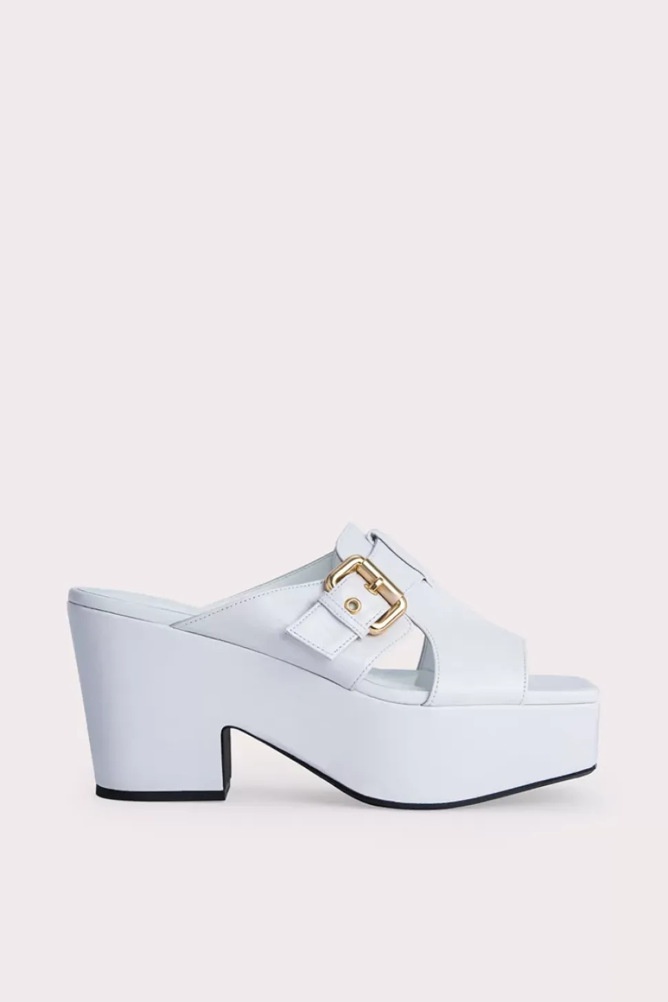 Lenka White Gloss Leather