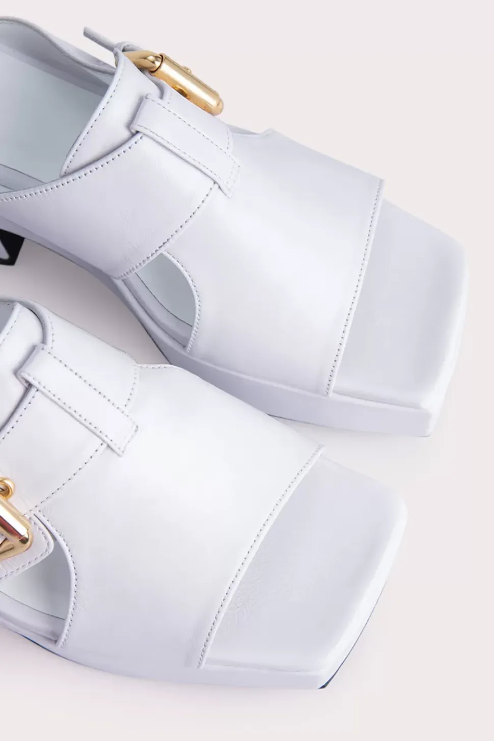 Lenka White Gloss Leather