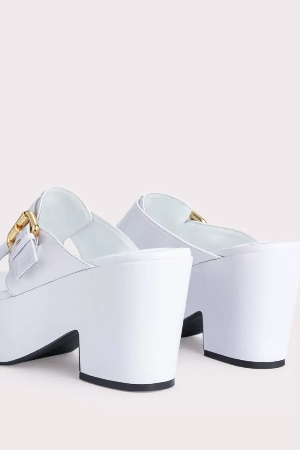 Lenka White Gloss Leather
