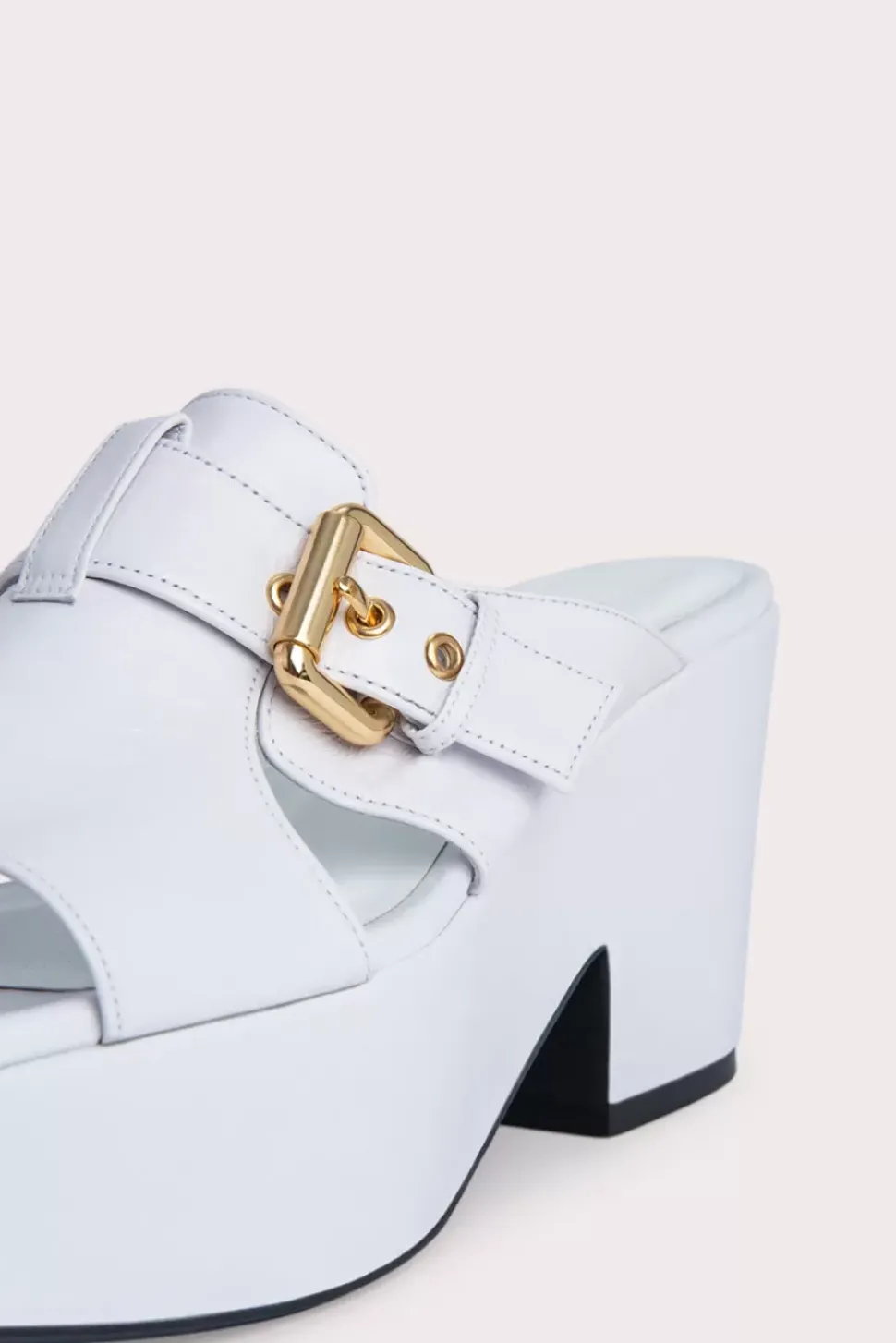 Lenka White Gloss Leather