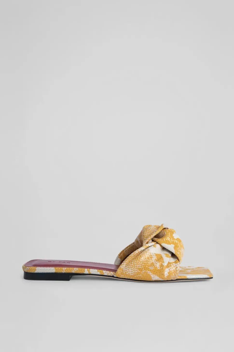 Lima Saffron Snake Print Leather