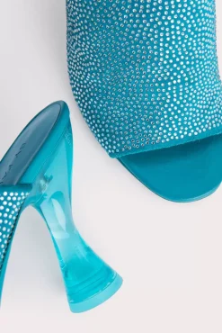Luz Azur Suede And Crystals
