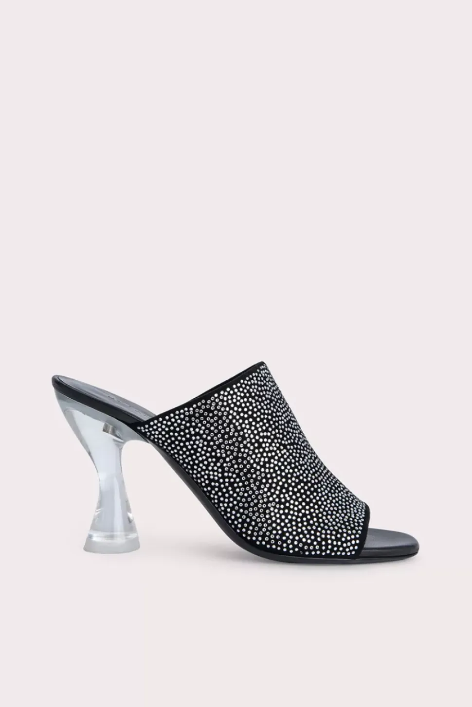 Luz Black Suede And Crystals