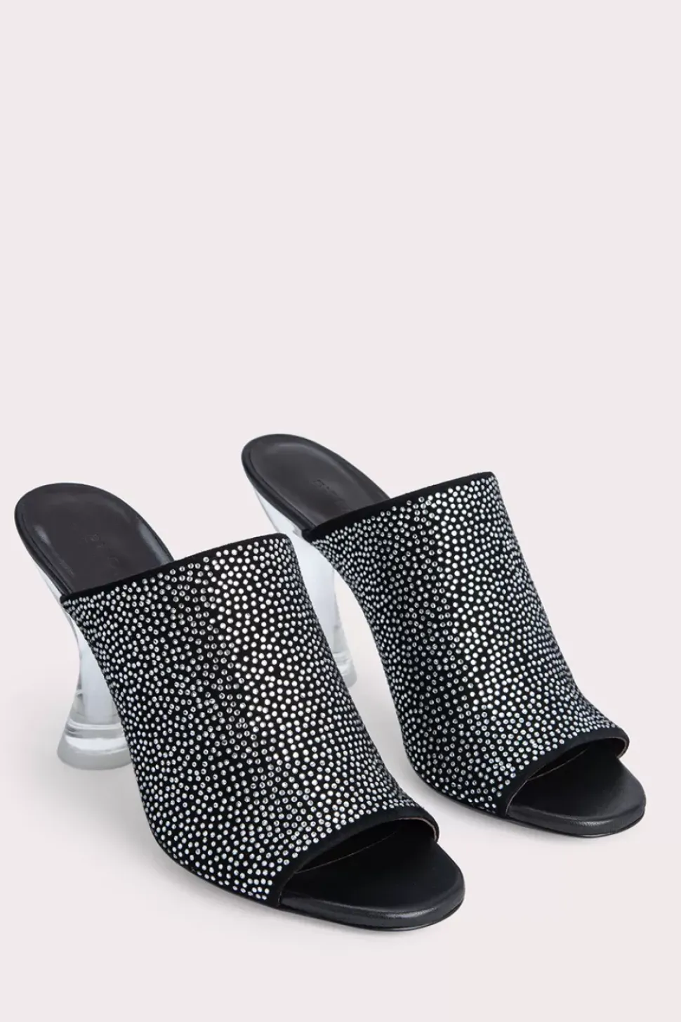 Luz Black Suede And Crystals