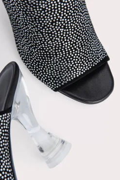 Luz Black Suede And Crystals
