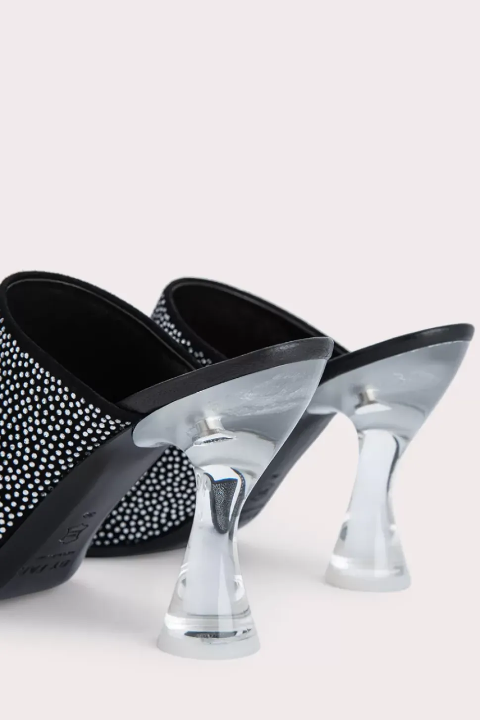 Luz Black Suede And Crystals