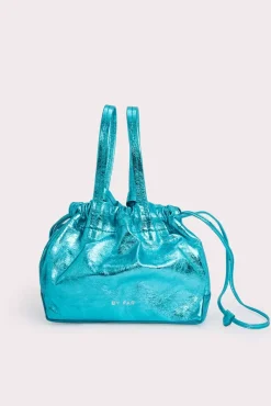 Malmo Aquamarine Metallic Leather