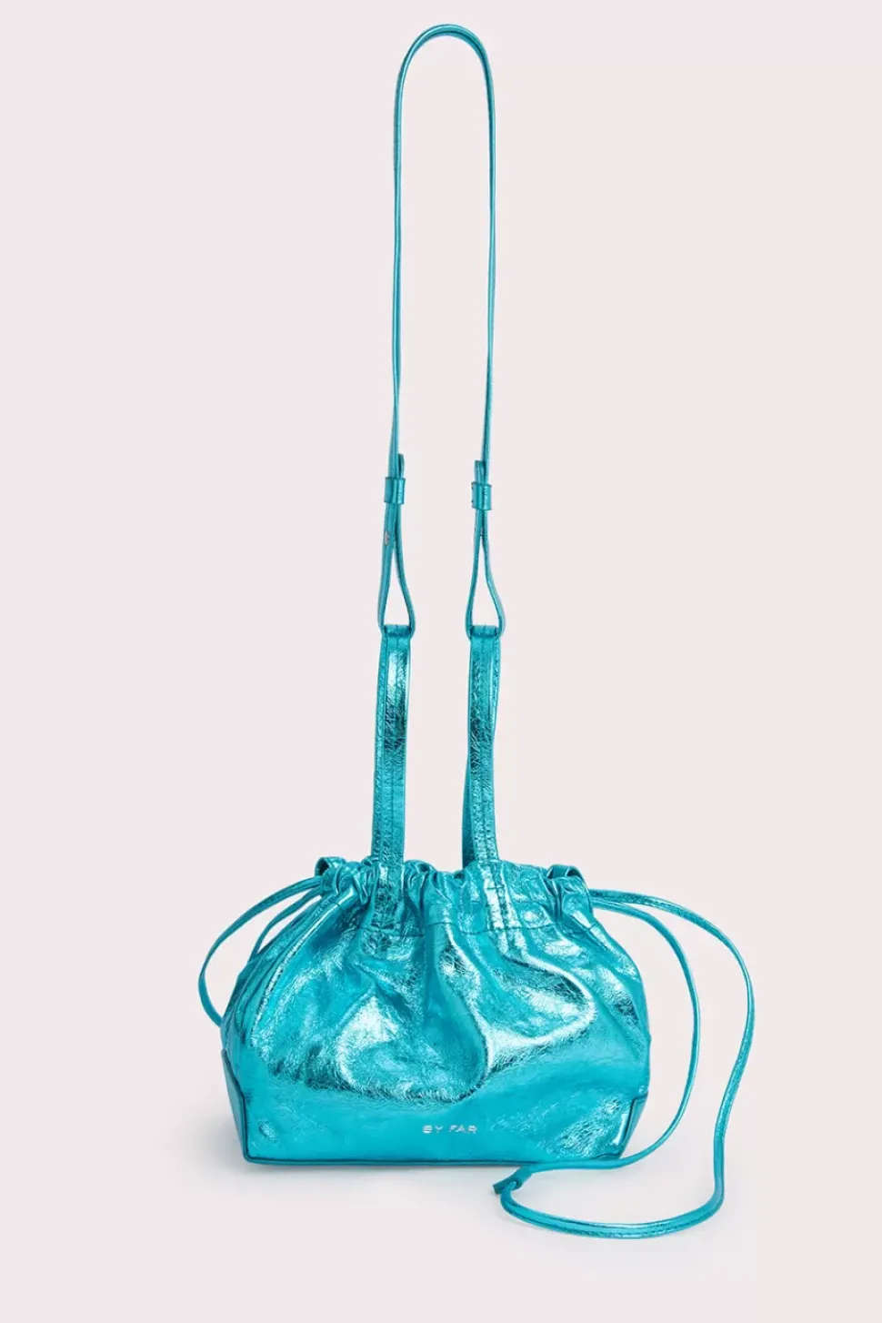 Malmo Aquamarine Metallic Leather