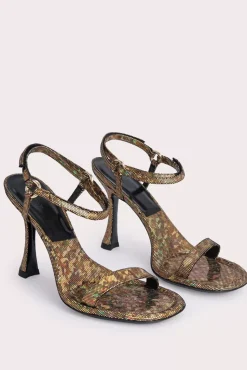 Mia Disco Bronze Hologram Leather