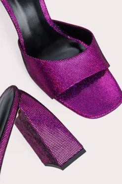 Michele Fuchsia Disco Dot Leather