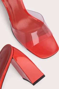 Michele Lipstick And Flame Pvc And Patent Leather
