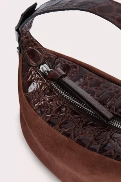 Mini Ami Sequoia Croco And Suede Leather