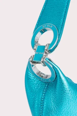 Mini Amira Aqua Metallic Grain Leather